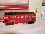Williams Bachmann 48203 Western Maryland Outside Braced Hopper Car 027 Sealed. Fixed Price $56.99.