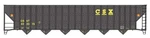 Walthers Mainline 910-56340 Scale 73' Wood Chip Hopper Rtr Csx #433315. Fixed Price $55.99.