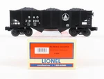 Gauge 3-RAIL Lionel 6-16496 B&o Baltimore Ohio 2-BAY Hopper #318203 W/ Load. Fixed Price $64.95.