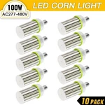 10PACK 100W Led Corn Light 6000K Industrial Commercial Cob Lamp 13500LM 277-480V. Fixed Price $607.54.