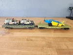 Mth Rail King 30-76004 Army Flat Car W/ Plane & Pola-max Custom. Fixed Price $54.00.