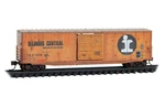 Illinois Central 50' Standard Box Car Weathered Micro-trains #180 44 530 Scale. Fixed Price $39.89.