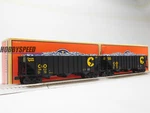 Lionel Chessie (b&o) 100 Ton Hopper Pack #189312 #189392 Gauge 2326088 New. Fixed Price $268.96.