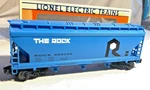 Lionel 6-17122 Rock Island Three Bay Hopper, Die-cast Metal Sprung Trucks. Fixed Price $42.95.