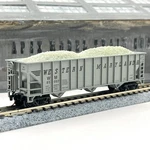 Atlas Scale 32651 Western Maryland 90 Ton Bay Hopper W/ Ballast Load 85007. Fixed Price $15.99.