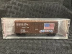 Micro-trains United We 40' Standard Box Car, Plug Door Dodx 502. Fixed Price $14.99.