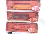 Con-cor Scale 1151 Illinois Ctrl Gondola 1351 Hersheys Reefer 1001 Burlington. Fixed Price $54.00.