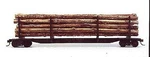 Custom-finish 62' 9'' Log Stake Car National Steel Company Ho Scale Model. Fixed Price $29.46.