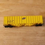 Walthers #932-36 C.n.w. 50' Airslide Cov. Hopper Car #69887 Weathered Scale. Fixed Price $19.99.