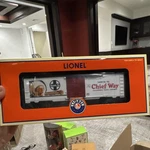 Lionel Santa Fe The Chief Way Box Car Gauge White Red Die-cast Metal 6-29942. Fixed Price $89.99.