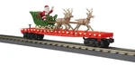 + Mth O Gauge Railking Red Flat Car Led Lights Santa Sleigh Reindeer 30-76939. Fixed Price $89.95.