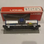 Lionel Gauge Sunoco Chrome Single Dome Tank Car Original Box 6-9159. Fixed Price $30.00.