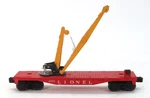 Lionel Trains No. 6670 Derrick Crane Boom Car, Gauge (b). Fixed Price $40.00.