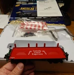 American Flyer 6-49028 Christmas Candy Cane Dump Car Used In Box Scale Lqqk. Fixed Price $50.00.