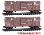 Micro-trains Mtl N-scale Baltimore Ohio/b&o Cement Hoppers/former Box Car 2-PK. Fixed Price $53.09.