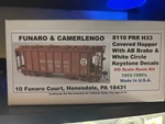 Funaro & Camerlengo #8110 Prr H33 Covered Hopper Resin Kit. Fixed Price $29.95.
