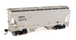 Walthers Scale 39' Trinity 3281 2-BAY Covered Hopper Cbfx #303712. Fixed Price $37.38.