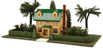 New Lionel/m.t.h. Trains Gauge Suburban Home #912 & Villa #189 Mustard/green. Fixed Price $129.99.