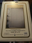 Better Home Plastics Fabric Shower Curtain Water Repellent Size 70'' X 72''. Fixed Price $26.00.