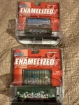 New Set Of 2 Maisto Custom Shop Enamelized Grafitti Diecast Train Collection. Fixed Price $28.95.