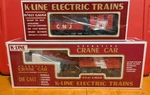 K-line K-6814 Cnj Classic Crane Car And Boom K-6865 Sealed Set. Fixed Price $60.00.