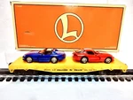 Lionel 6-17527 Flatcar With Die-cast Dodge Vipers Board Gauge Lnwthbox. Fixed Price $29.99.