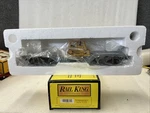 Mth Railking 30-7618 Depressed Flat Car With Ertl Caterpillar Bull Dozer Nos. Fixed Price $34.00.
