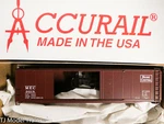Accurail Ho #5243 Maine Central (rd #9018) 50' Double Door Steel Boxcar (kit). Fixed Price $14.98.