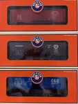 Lionel 6464 Archive Boxcar Pack Spok Port&seat/wabash/kansas Okla&gulf 6-39211. Fixed Price $30.00.
