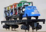 Boxed American Flyer 24566 New Haven Auto Carrier Loader Flat W/ Trailer & Cars. Fixed Price $200.00.