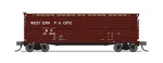 (2) Pack Broadway Limited Scale Stock Car Western Pacific ITEM#6597 New In Box. Fixed Price $42.99.