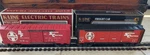 K-line Santa Fe Double Door Boxcar & Shock Control (excellent). Fixed Price $32.99.