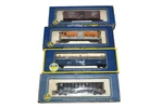 4 Ho Ahm Freight Cars Frisco D&grw N&w In Boxes. Fixed Price $12.50.
