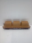 Ho Scale Mantua Heavy Duty Flat Car Number 451625 With 3 Crates, Pennsylvania. Fixed Price $13.95.