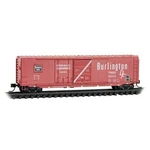 Micro-trains 07600180 Fort Worth & Denver Burlington 50' Standard Boxcar #5009. Fixed Price $45.01.