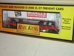 King Mth Modell's Flat Car W/ Trailer #30-76530 New. Fixed Price $45.00.