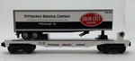 Mth Railking Iron City Flat Car W/ Trailer 30-76110! Gauge Pittsburgh Brewing. Fixed Price $95.00.