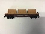 Mantua Ho Scale Pennsylvania Heavy Duty Flat Car With Load Rd. #451625. Fixed Price $16.00.