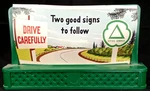 Vintage Mcm Toy Train Set Accessory Drive Carefully Billboard Louis Marx 1950S. Fixed Price $27.99.