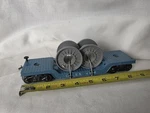 Marx C.w.e.x. 4566 Drop Center Flat Car With Cable Reels - Trucks B66. Fixed Price $49.99.