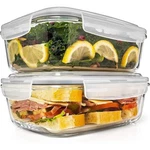 Razab 6.5 Cups / 52 Oz 4 Piece (2 Containers + Lids) Glass Food Storage Con.... Fixed Price $22.99.