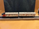 Vintage Athearn Ho Scale #0272 New Haven F3 Locomotive With B Unit Dummy Car. Fixed Price $47.00.