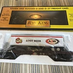 Mth 30-76373 A&w Rootbeer Flat Car W/trailer Mt/box New Gauge O-27. Fixed Price $65.00.