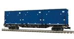 Mth Premier 20-98676 60' General American Flat Car W/trash Containers New!!. Fixed Price $129.99.