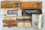 Vintage Ulrich Scale Southern Pacific Flat Car Double Kit + Hopper. Fixed Price $28.50.