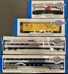 Bachmann Lot Of 4: 13110 Amfleet, 13037 Mckinley, 17843 Dome, 17948 Reefer Nib. Fixed Price $99.00.