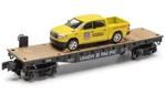 Menards Gauge 10 1/2" Union Pacific Flatcar W/ Dodge Ram Pickup Truck. Fixed Price $57.50.