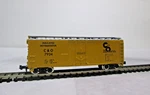 N-scale Refrigerated Car; #7924, Atlas, C&o, 40' Plug Door, Rapido Couplers. Fixed Price $11.00.
