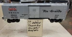 Kmt, Box Car, Kris Model Trains, Rio Grande, D&rgw, #61003, Silver Doors. (14G). Fixed Price $49.95.