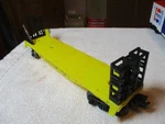 Lionel Trains O-27 Gauge New York Central Bulkhead Flatcar 16375 No Stakes. Fixed Price $8.95.